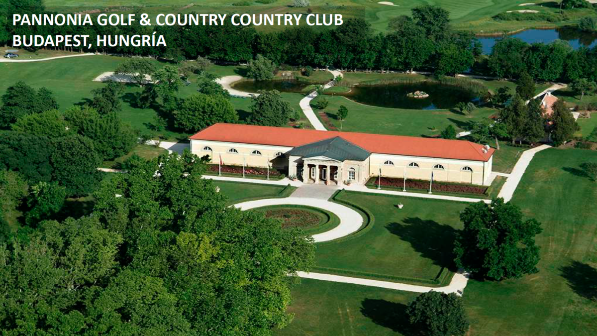 Campo de Golf Pannonia Golf & Country Club en Budapest, Hungría.
