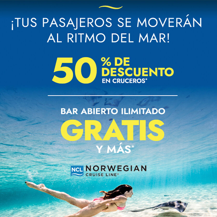 50% De Descuento Con Norwegian Cruises - Pema Tours - Tu Especialista ...