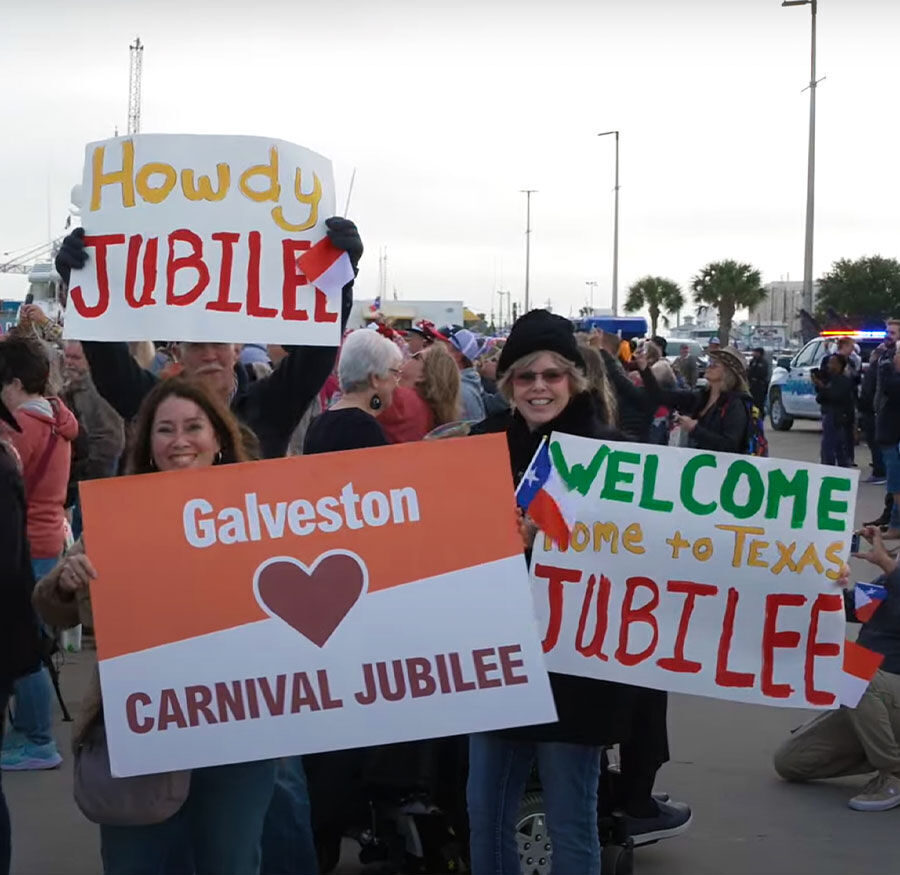 Bienvenida Carnival Jubilee en Galveston