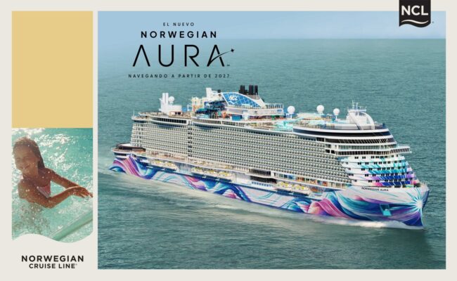Barco Norwegian Aura de la naviera Norwegian Cruise Line, Banner