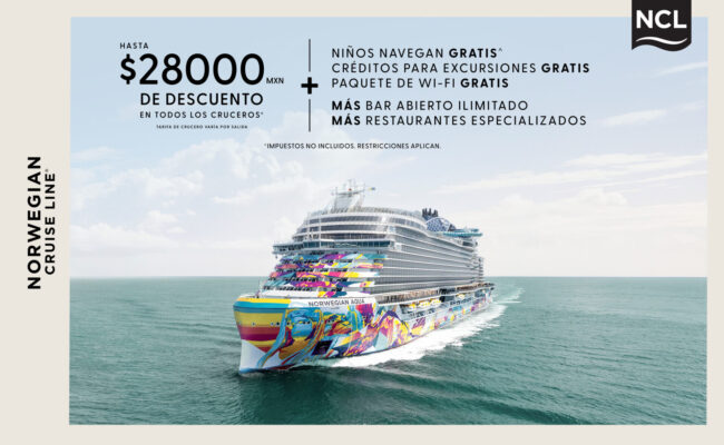 Promoción con Norwegian Cruise Line Banner
