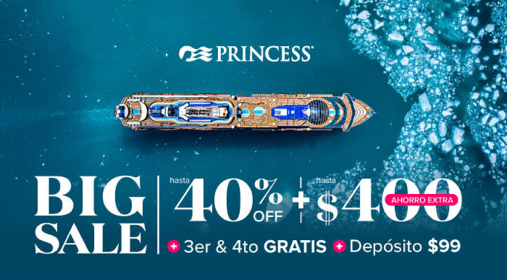 Banner Big Sale salidas 2027 con Princess Cruises