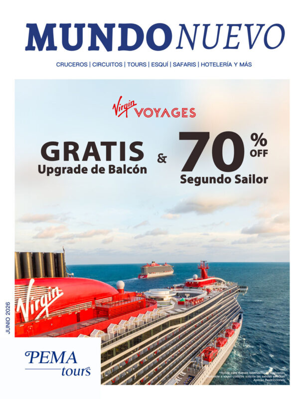 Barco de Virgin Voyages navegando